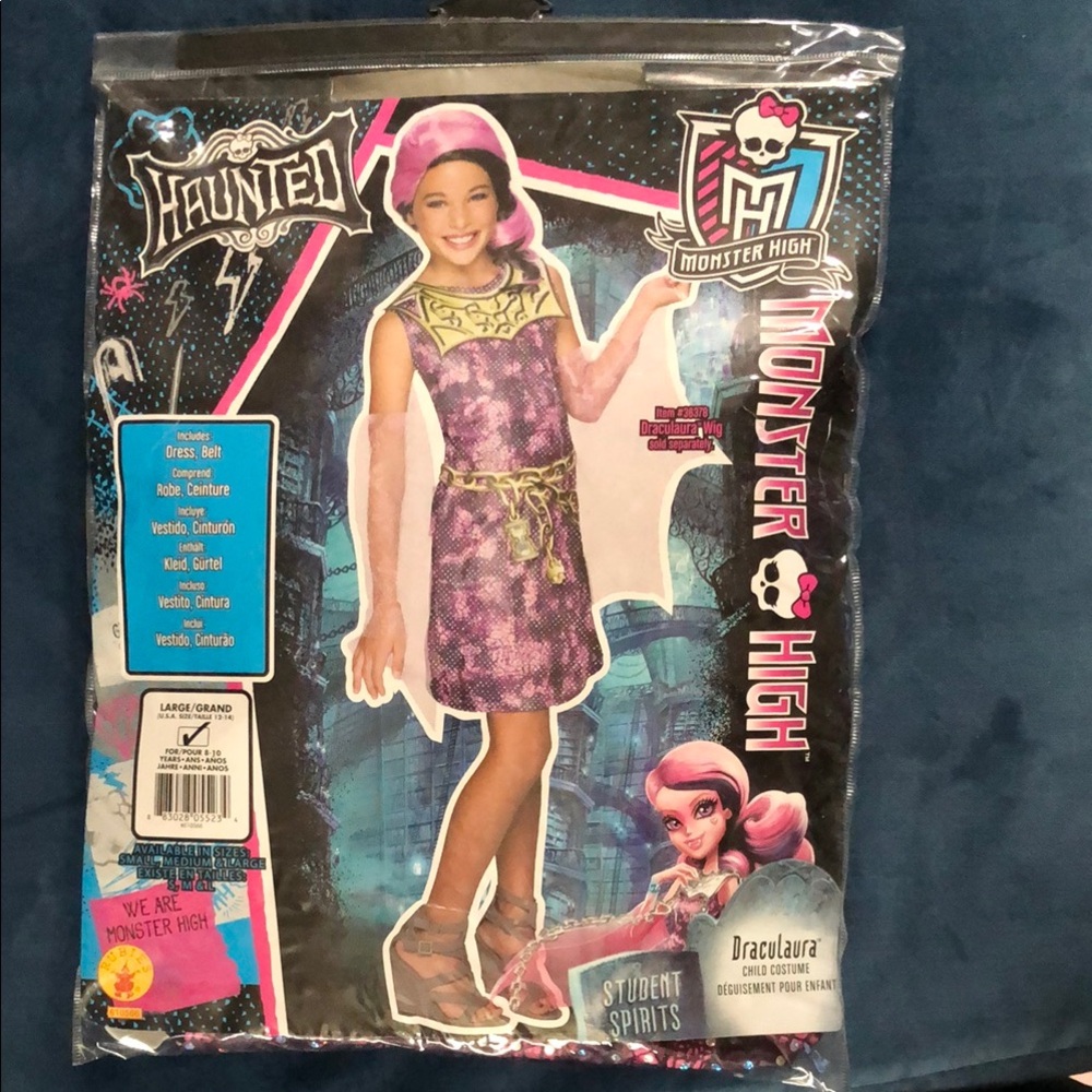 Monster High Draculaura Pink and Purple Halloween Costume